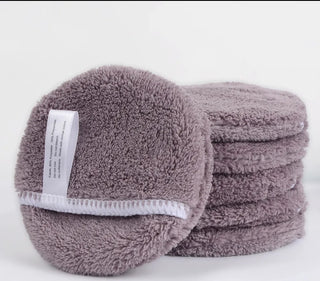 Set of 6 reusable and washable makeup remover pads for eco-friendly skincare.