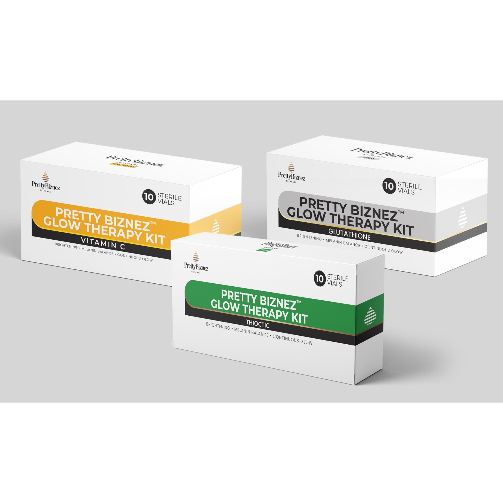 30-Day Injection Kit for Full-Body Even Tone & Wellness Ascorbic Acid, Glutathione, Thiotic Acid Pretty Biznez 30-Day Injection Kit for Full-Body Even Tone & Wellness Ascorbic Acid, Glutathione, Thiotic Acid Pretty Biznez