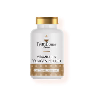 60-Capsule Natural Skincare Supplement with Vitamin C and Collagen Booster – Made in the USA.