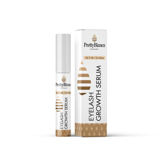 Bottle of Lash Renew Serum for natural lash enhancement.