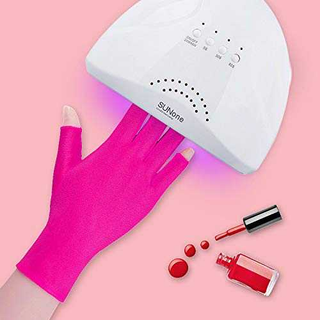 UV hand protection fingerless gloves shielding from sun.